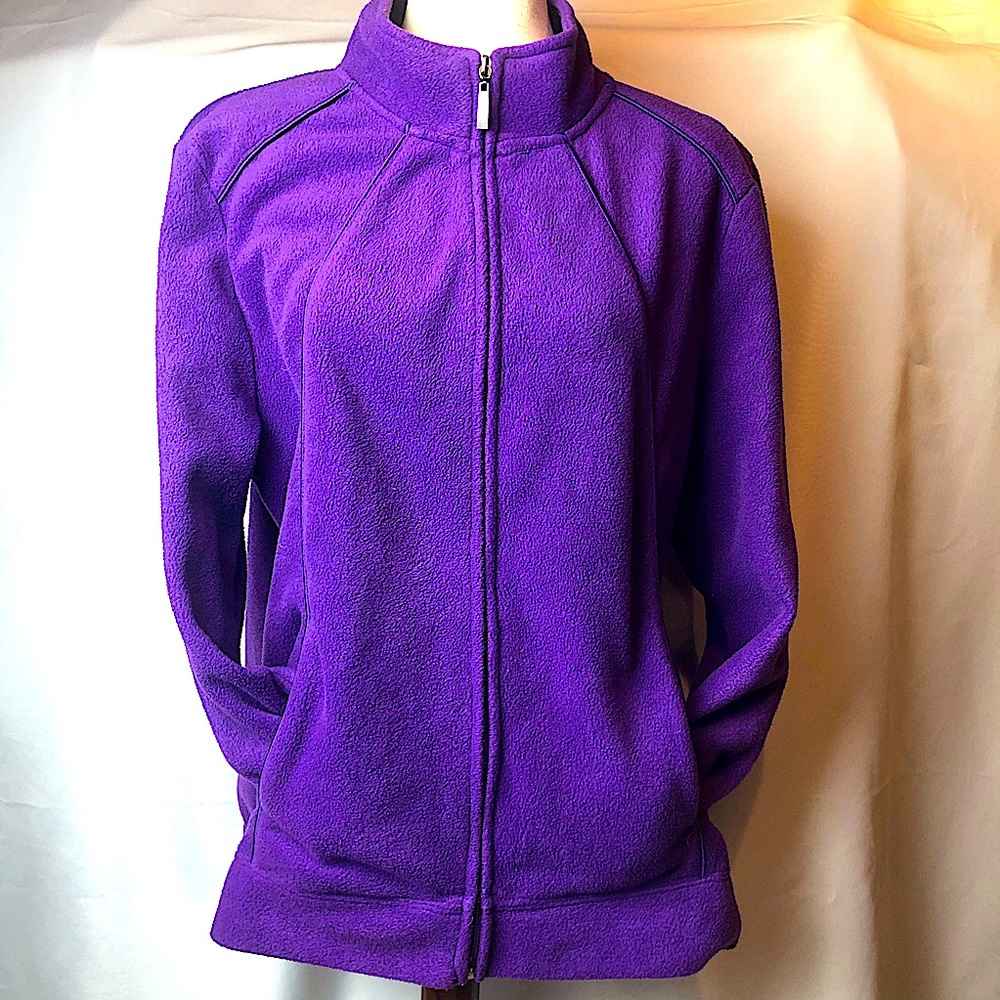 Purple Fleece Full Zip Jacket